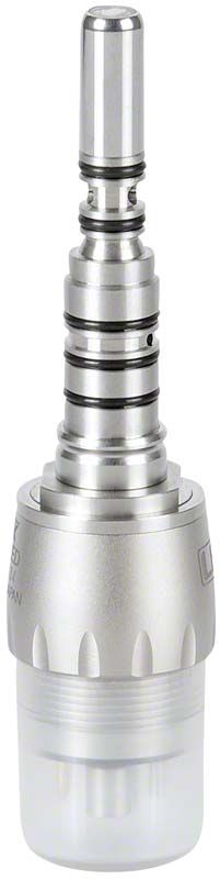 Detailansicht der LED Kupplung KCL-LED mit integriertem Wassermengenregler.