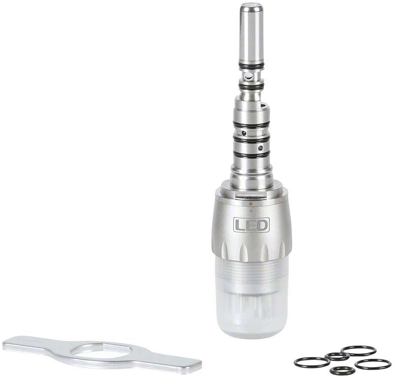 LED Kupplung KCL-LED mit Titanbeschichtung und Zubehörteilen