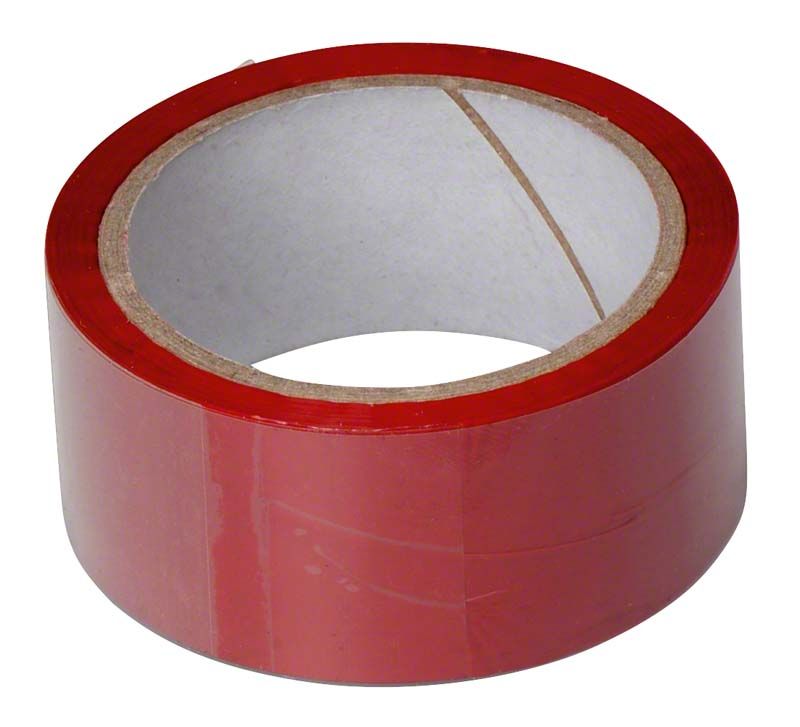 HANEL Okklusionsfolie einseitig, 22mm rot, Nahaufnahme der Rolle.