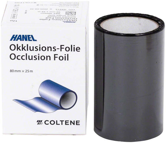 Image of HANEL Okklusionsfolie einseitig 80mm 12µ schwarz