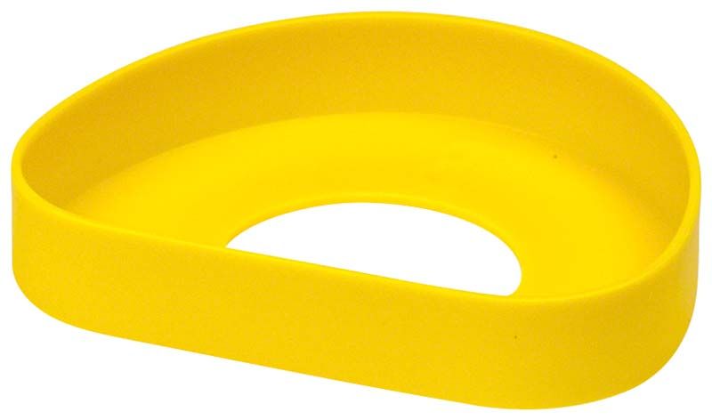 Gelbe Vario-Dublierküvette Größe B in ovaler Form.