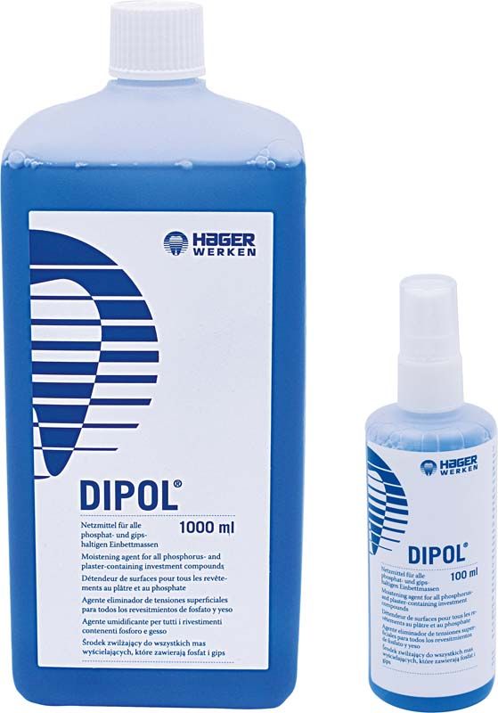 Netzmittel Dipol in blauen 1000 ml und 100 ml Flaschen.