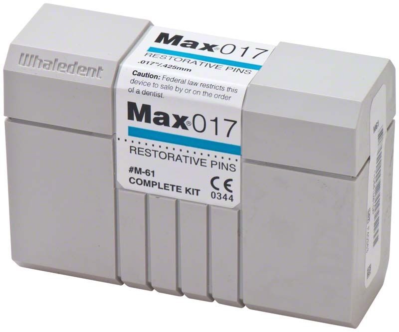 Komplettkit Max Pin 017 blau für dentale Restauration von Coltene Whaledent.