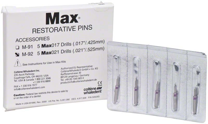 Max Pin Drills 021 violett in transparenter Blisterverpackung.