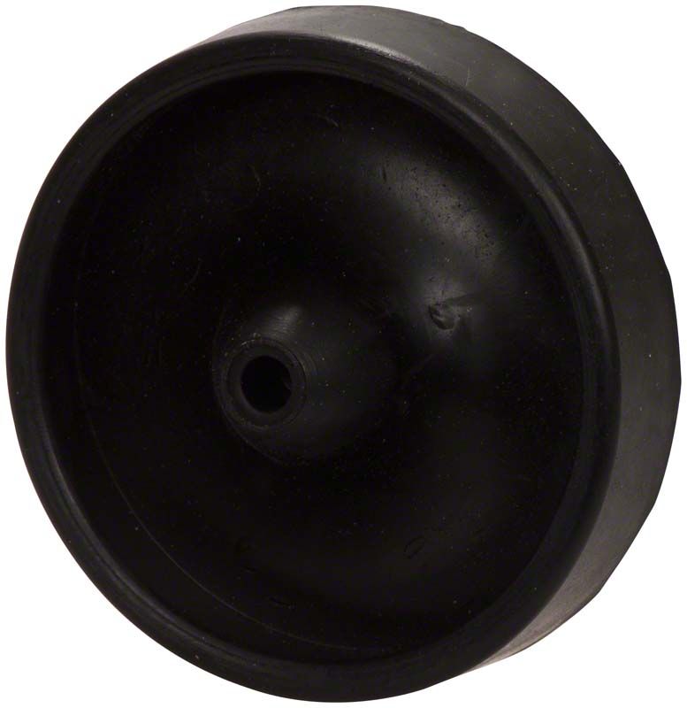 Gussmuldenformer Gr. 6 aus schwarzem Material in runder Form.