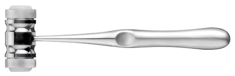 Silberner Hammer MEAD mit 19 cm Länge und ergonomischem Griff.