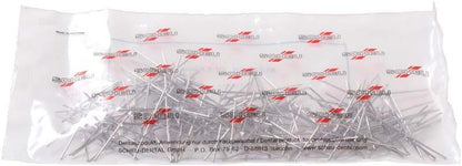 Edelstahl-Klammern von medic-star in transparenter Verpackung mit rotem Logo.