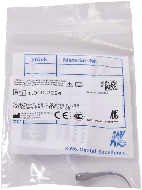 SONOsoft Paro Spitze Nr. 65 für Zahnsteinentfernung in Originalverpackung.