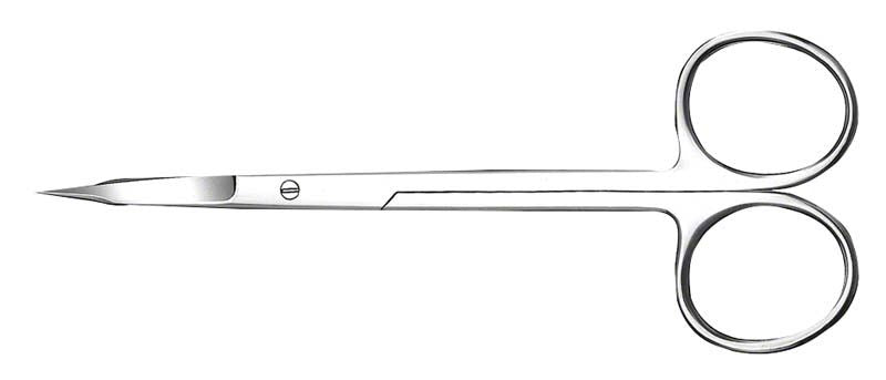 Zahnfleischschere GOLDMAN-FOX, 13 cm, gezahnt, gebogen.