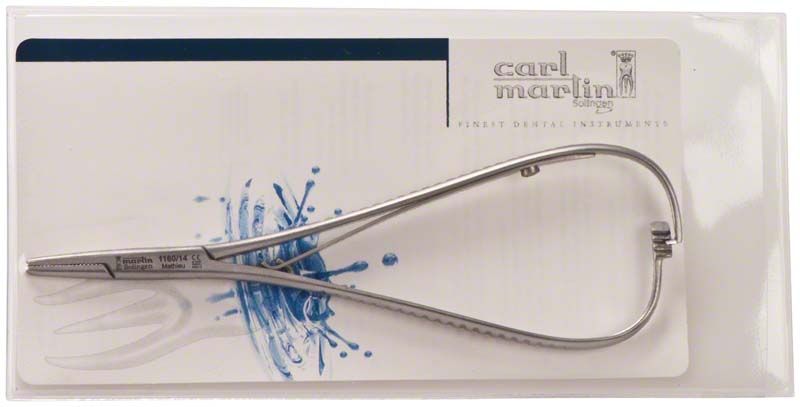 Nadelhalter MATHIEU 14cm für Dentalchirurgie in Verpackung.