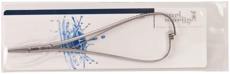 Nadelhalter MATHIEU aus Edelstahl auf weißem Hintergrund.