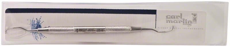 GRACEY-Kürette Ergoform Figur 13-14 mit rostfreiem Hohlgriff in Verpackung.