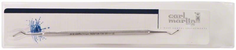 Zahnmedizinischer Exkavator mit Achtkant-Griff in Verpackung.