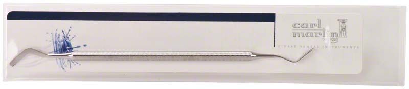 Heidemannspatel Figur 12C mit ergonomischem Achtkant-Griff in Verpackung.