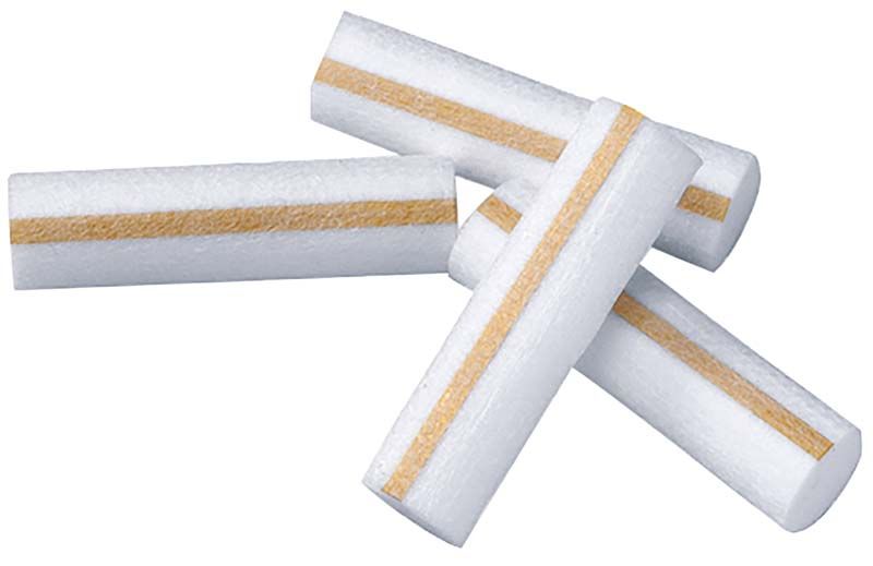 Luna Gold Watterollen mit charakteristischem Goldstreifen, Detailansicht.