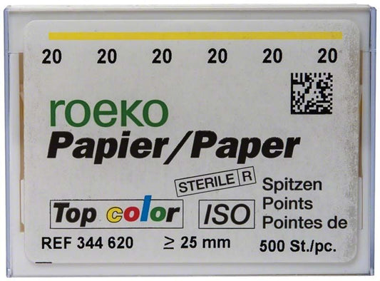 Image of ROEKO Papierspitzen Top color Vorratspackung Gr. 020 gelb