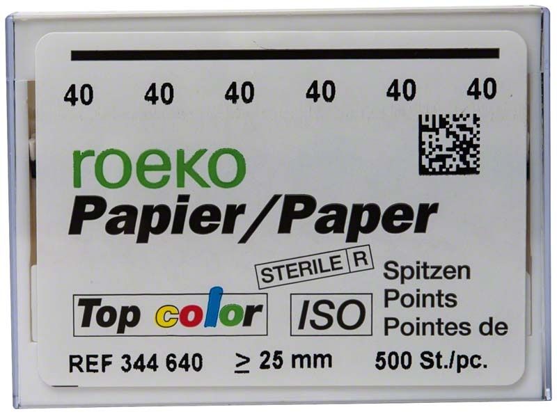 Roeko Papierspitzen Top color Vorratspackung Gr. 040 mit ISO-Zertifizierung.