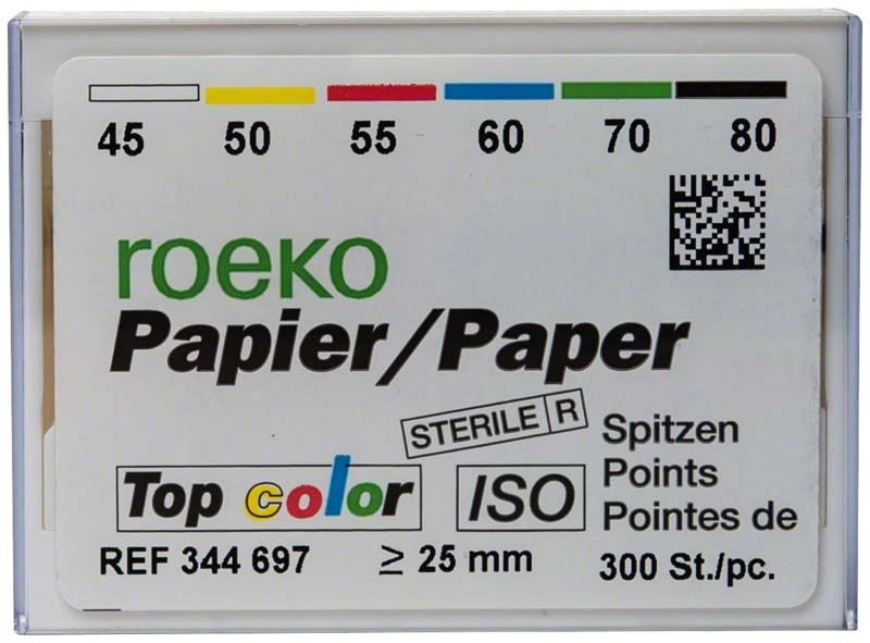 ROEKO Papierspitzen Top color Vorratspackung, sortiert in Größen 45-80.