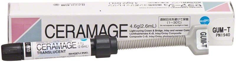 Ceramage Zahnfleischmasse GUM-T in Verpackung mit Applikatortube.