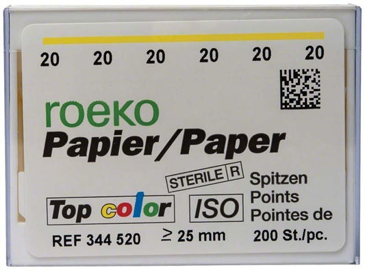 Image of ROEKO Papierspitzen Top color Normalpackung Gr. 020 gelb