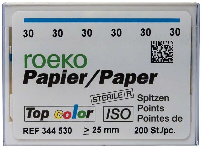 Roeko Papier-Spitzen Topcolor, Gr. 030, 200 Stück, blau kodiert.