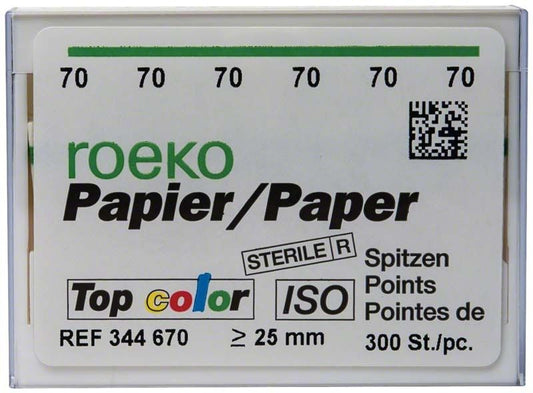 Image of ROEKO Papierspitzen Top color Vorratspackung Gr. 070 grün