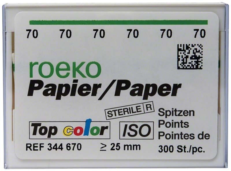 ROEKO Papierspitzen Top color Vorratspackung Gr. 050 mit Teilfarbkodierung.