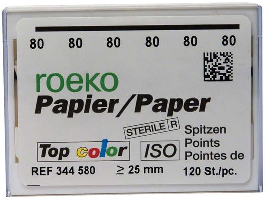 Image of ROEKO Papierspitzen Top color Normalpackung Gr. 080 schwarz