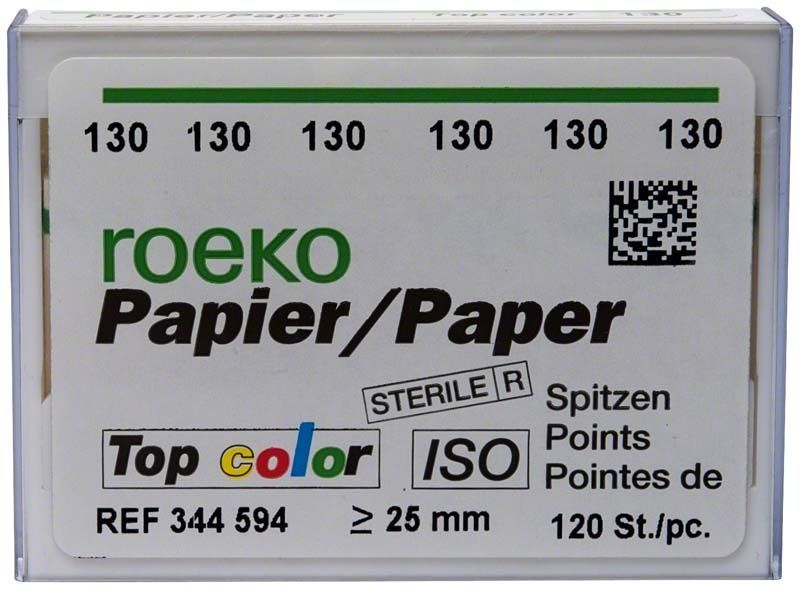 ROEKO Papierspitzen Top color Gr. 130, grüne Verpackung, 120 Stück.