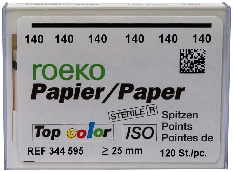ROEKO Papierspitzen Top color in schwarzer Verpackung, Größe 140, 120 Stück.