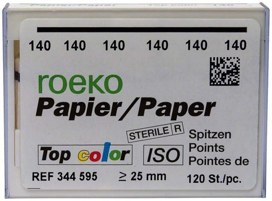 Image of ROEKO Papierspitzen Top color Normalpackung Gr. 140 schwarz
