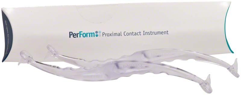 PerForm Kontaktformer von Garrison Dental Solutions vor Verpackung.