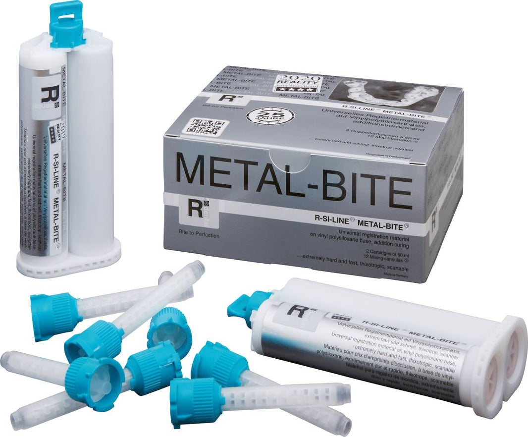 R-SI-LINE METAL-BITE Registriermaterial mit Zubehör und Verpackung.