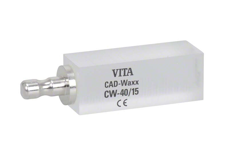 VITA CAD-Waxx Acrylatpolymer-Block mit Kennzeichnung CW-40/15.
