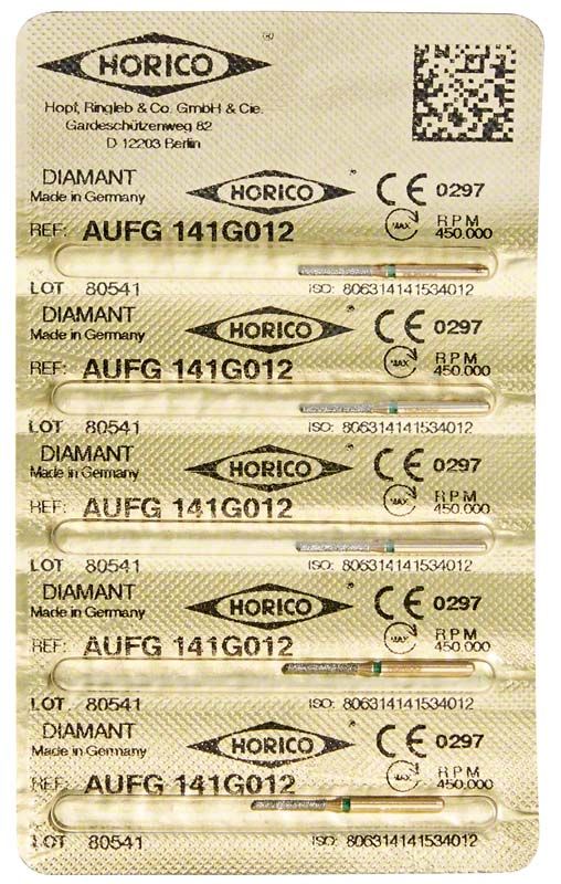Verpackung von Löwenschleifer AuFG 141G 012 mit mehreren Schleifstiften.