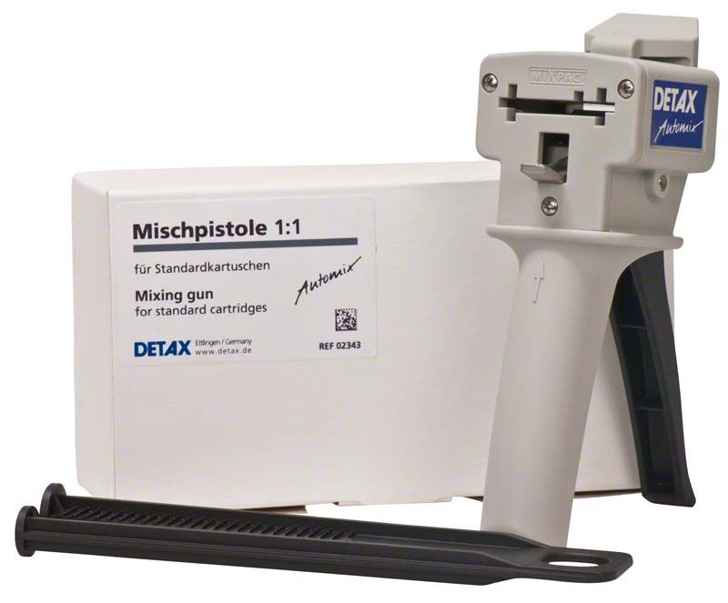 Mischpistole Automix 1 1:1 vor weißer Verpackung mit Etikett.