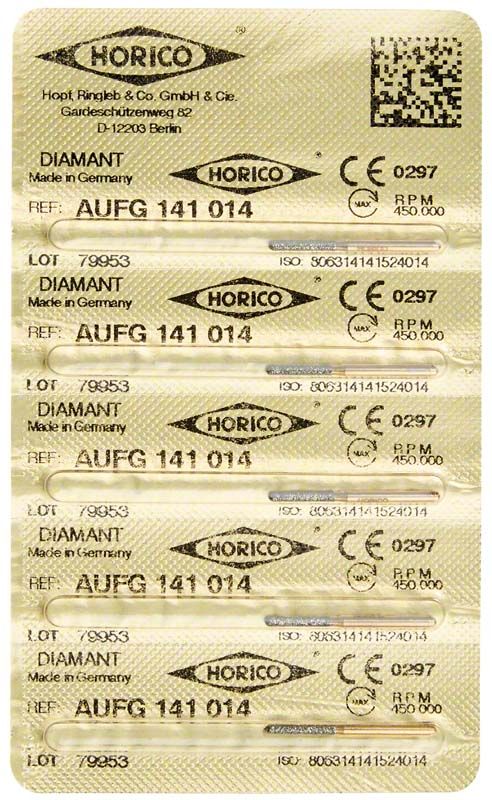 Verpackung mit Löwenschleifer AuFG 141 014 Diamantaufsätzen.