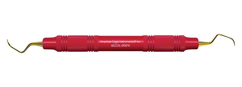 American Eagle XP Universalkürette mit ergonomischem Griff und goldfarbener Spitze.
