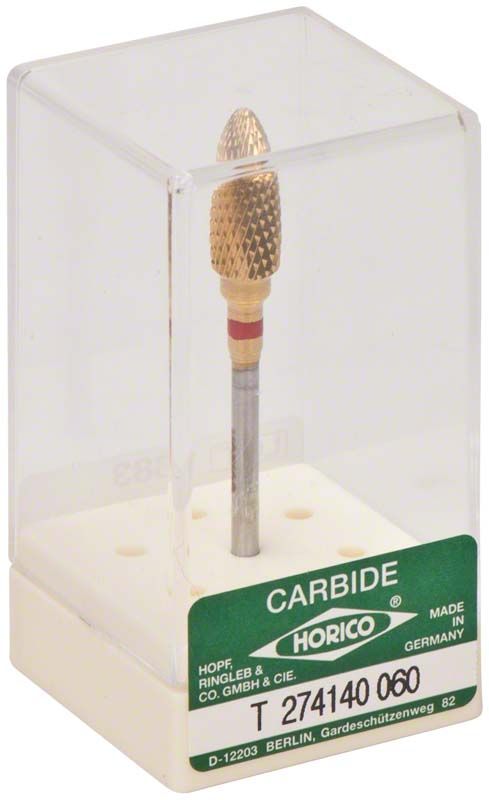 Hartmetallfräser Titannitrid beschichtet T274 140 060 in transparenter Verpackung.