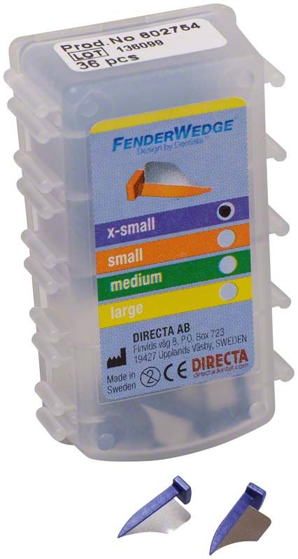 FENDER WEDGE® x-klein lila, 36 Stück Interdentalkeile in Kunststoffbox.