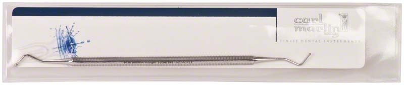 Doppelendiges Dentalinstrument Kugelstopfer Figur 147 in Verpackung.