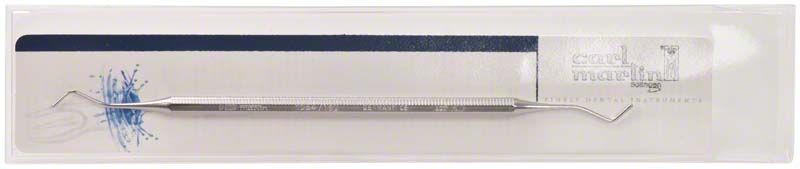 Tropfenförmiger Stopfer Figur 162 aus Edelstahl mit ergonomischem Griff.