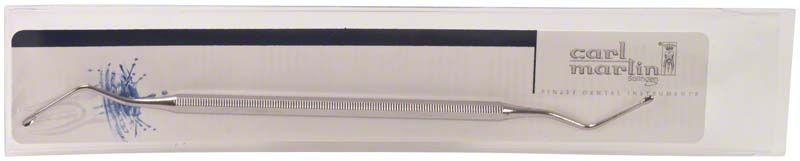 Scharfer Löffel HEMINGWAY mit ergonomischem Achtkant-Griff in Verpackung.