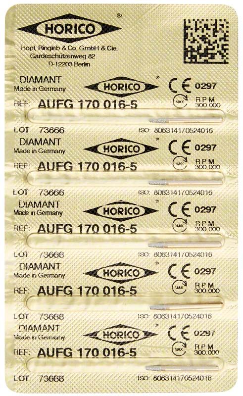 Verpackung von Löwenschleifer AuFG 170 016 Diamantschleifern mit CE-Kennzeichnung.