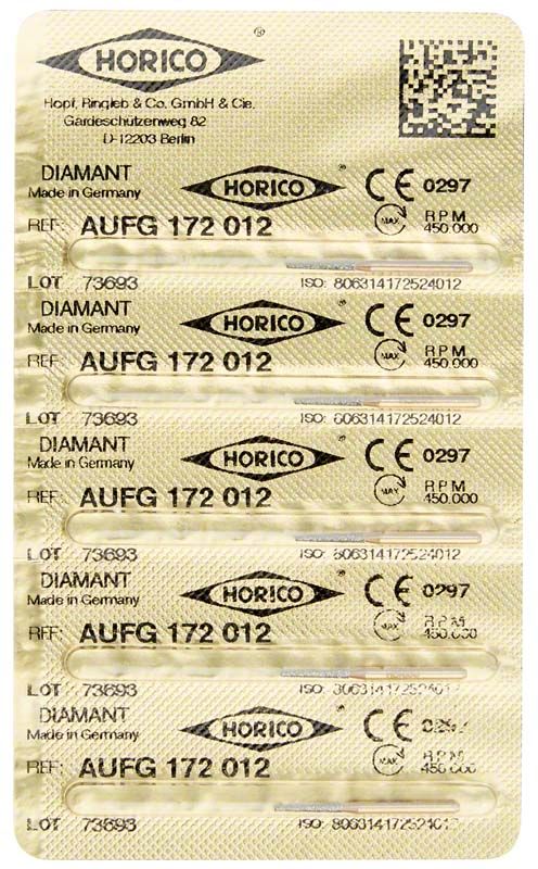 Verpackung des Löwenschleifer AuFG 172 012 mit CE-Zeichen und QR-Code.