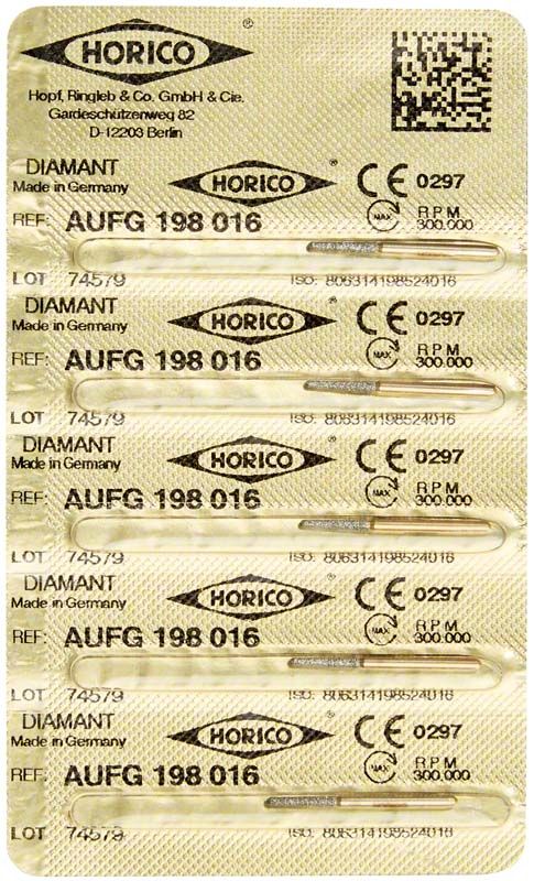 Blisterverpackung mit Löwenschleifer AuFG 198 016 Diamantschleifern.