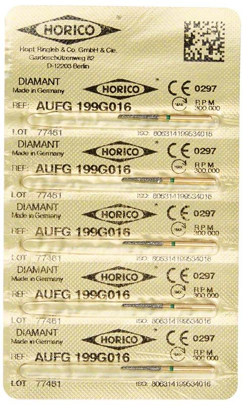 Verpackung von Löwenschleifer AuFG 199G 016 Dentalinstrumenten.