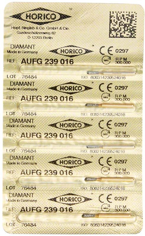 Verpackung von Löwenschleifer AuFG 239 016, steril und CE-zertifiziert.