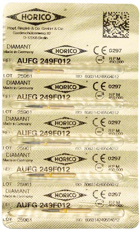 Verpackung von Löwenschleifer AuFG 249F 012 mit Etikett und QR-Code.