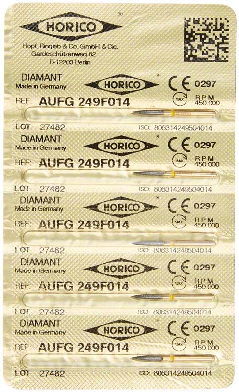 Verpackung von Löwenschleifer AuFG 249F 014 mit CE-Kennzeichnung und QR-Code.